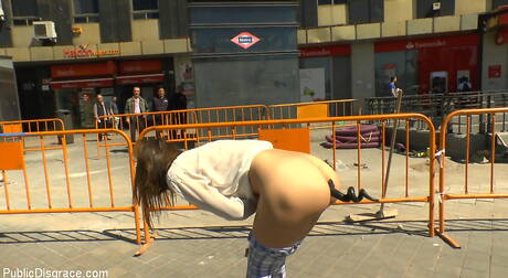 Public Disgrace are pleased to offer you xxx pictures featuring Satrina, Valentina Bianco and Xavi Tralla in bizarre bdsm session